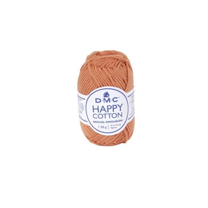Fil à crocheter - DMC - Natura Happy Cotton - 3mm - 20g - Couleur orange 753