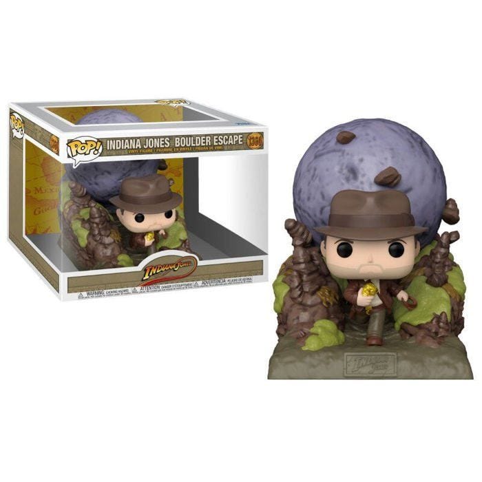Figurines Indiana Jones Pack 2 Pop Moment! - Funko - Boulder SCN 9 cm