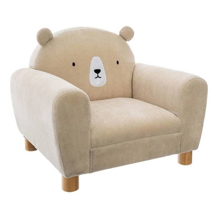 Fauteuil enfant ours - Beige - Atmosphera createur d'interieur