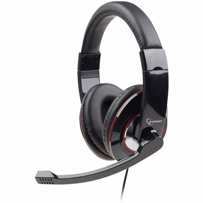 Casque - Gembird - MHS-U-001 - Arceau - Noir brillant - Filaire