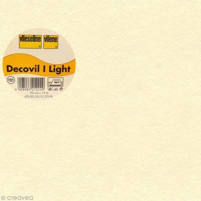 Vlieseline Decovil Light - VLIESELINE - Beige - Largeur 90 cm - Renforcement tissu - Sur mesure