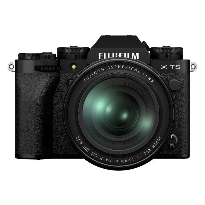 Appareil photo hybride - Fujifilm - X T5 - Noir - Objectif XF 16-80mm f/4 - Résistant aux intempéries