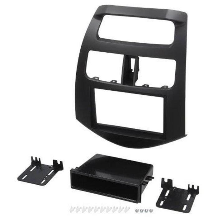 Kit Facade Autoradio - ADNAUTO - KA516 - Compatible Chevrolet Spark - Noir - Installation facile