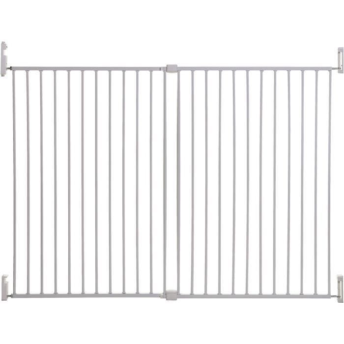 Dreambaby Barrière de sécurité Broadway Gro-Gate Extra-Large et Extra-Grande (pour 76 - 134 cm), blanc