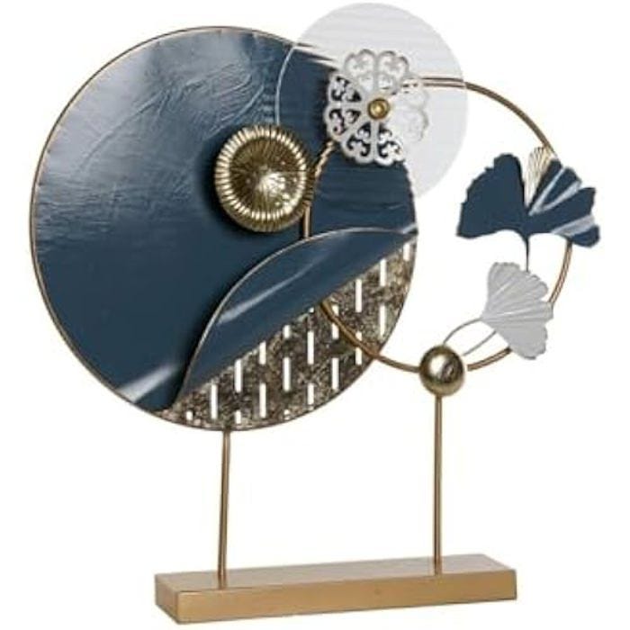 Figurine décorative - DKD HOME DECOR - Estándar - Bleu, doré et blanc - 58 x 9 x 60 cm - Intérieur