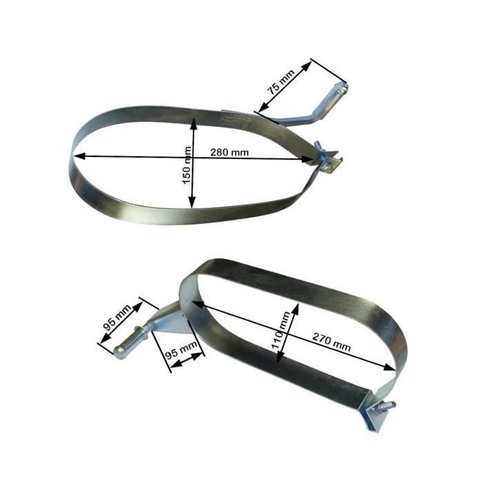 KIT 2 SANGLES ECHAPPEMENT POUR PEUGEOT 206 (PL4043 + PL4048)