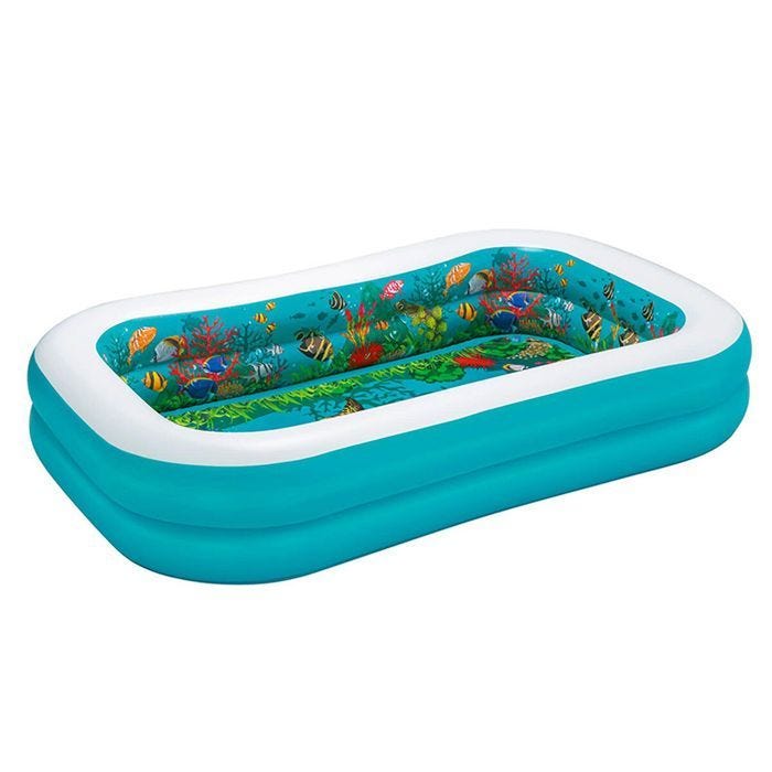 Pataugeoire gonflable pour enfants Bestway 3D 262 x 175 x 51 cm Bleu