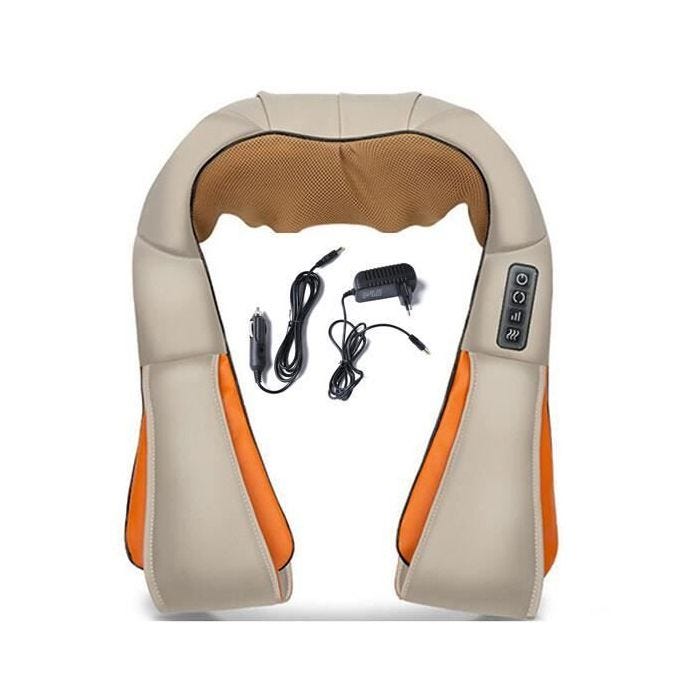 Masseur Électrique - 4 Keys - Shiatsu Épaule Châle - Massage Chauffant - 8 Têtes - Infrarouge