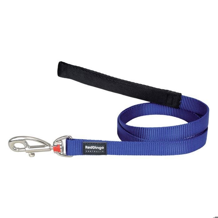 Laisse pour chien - Red Dingo - Bleu marine - Poignée rembourrée - Longueur ajustable - Multi-positions