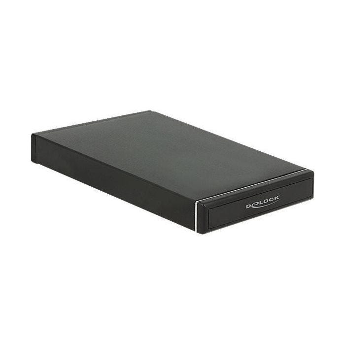 Boitier externe - DELOCK - 2.5" SATA - USB 3.0 - Aluminium noir