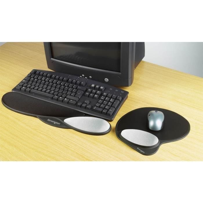 Kensington Repose-poignet en gel Noir/Gris