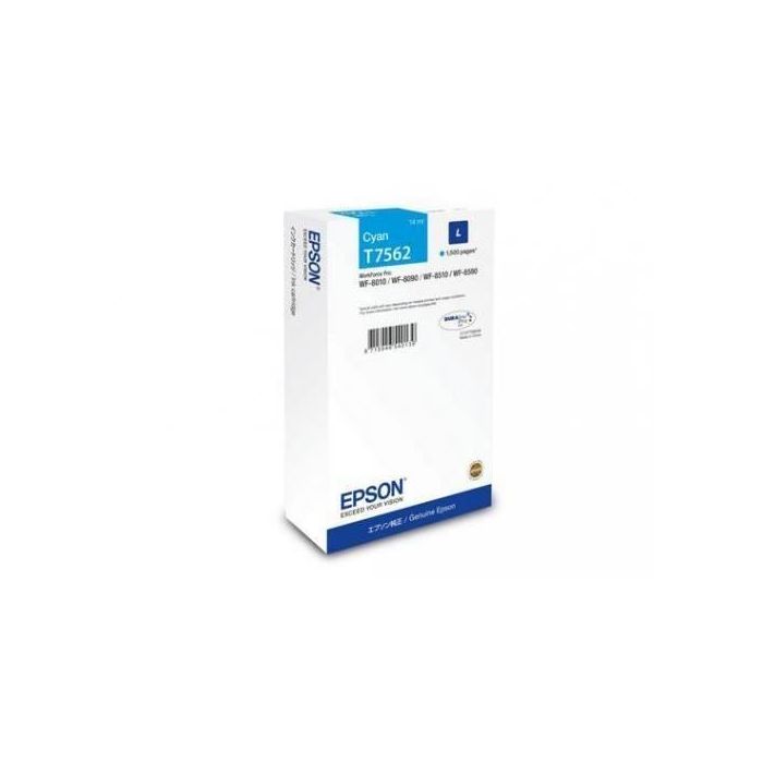 Cartouche d'encre - Epson - T7562 L - 14ml - Cyan - Rendement 1500 pages