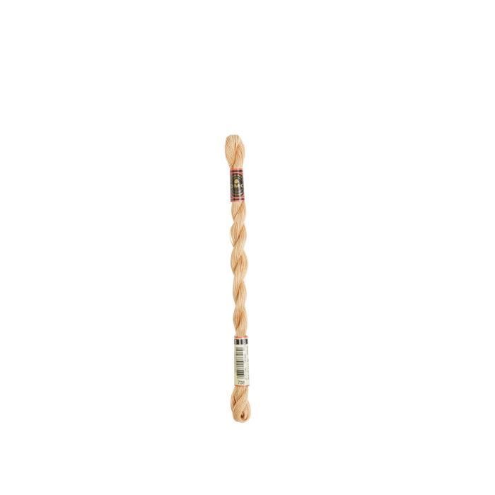Fil - DMC - Coton Perlé Small N8 - Couleur 738 - 100% coton - 25 mètres