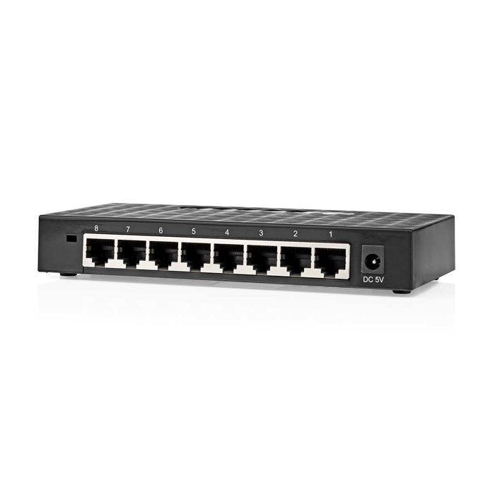 Commutateur de réseau - NEDIS - NSWH8P110BK - Gigabit - 8 ports Ethernet