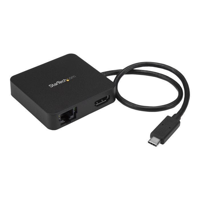 Adaptateur multiport USB-C - STARTECH - HDMI 4K - GbE - USB 3.0 - Noir