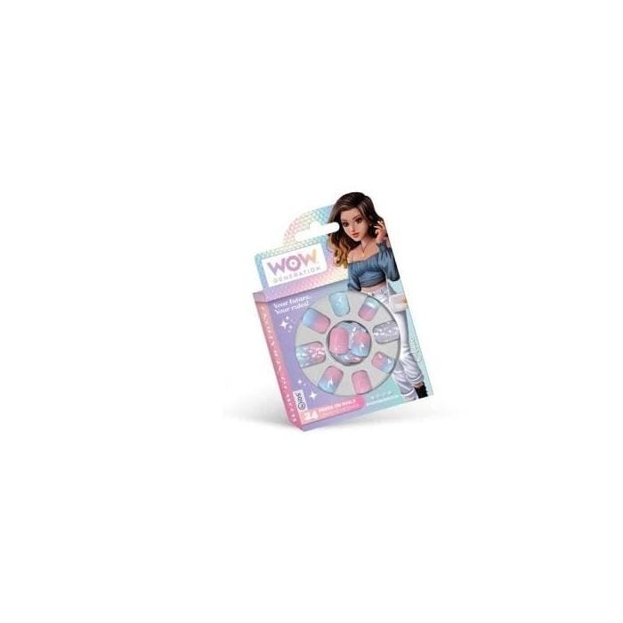 KIDS EUROSWAN - SET DE 24 ONGLES ADHESIFS CDU 12 U. WOW GENERATION, MU