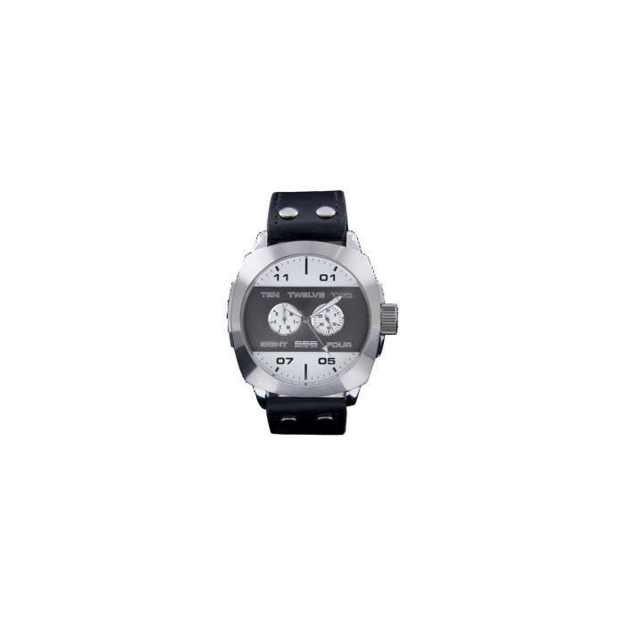 Montre - 666 Barcelona - 251 - Cuir - Blanc - 47 mm