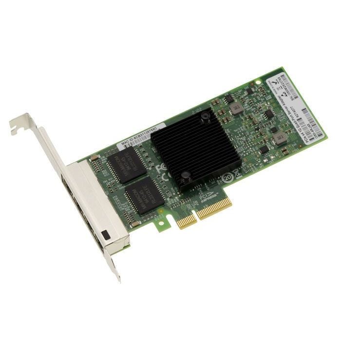 Carte réseau 4 Ports LAN Gigabit Ethernet RJ45 1G sur port PCIe x4 avec Chipset Intel I350AM4, qualité industrielle, support VDMq