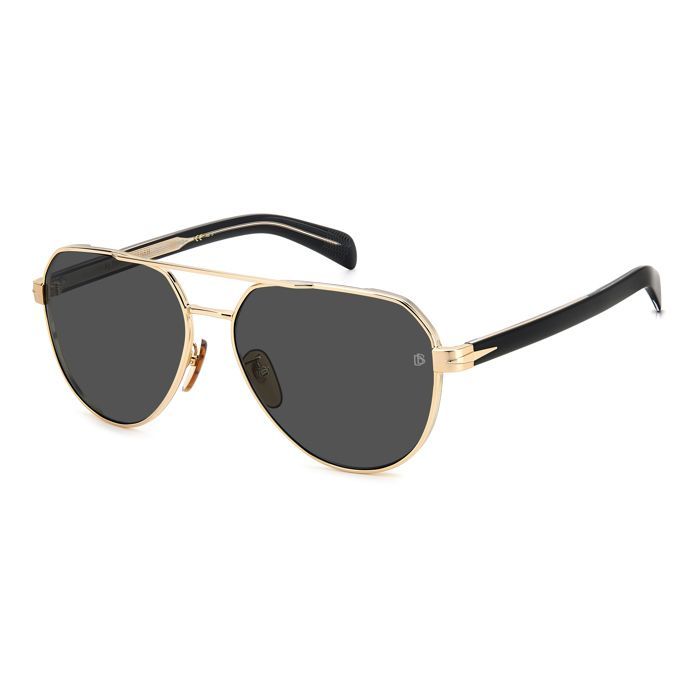 Lunettes de Soleil David Beckham DB 1121/G/S 61/16/145 GOLD/DARK GREY métal homme DB 1121/G/S