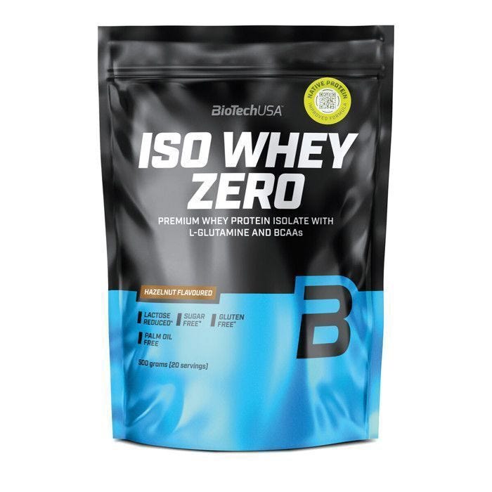 Whey isolate BioTech USA - Iso Whey Zero - Hazelnut 500g