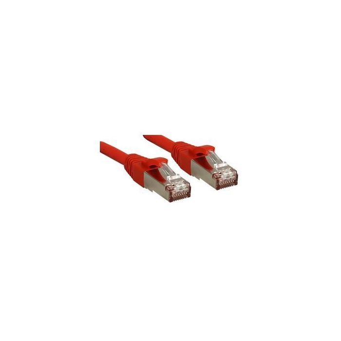 LINDY Câble réseau patch cat.6 S/FTP PIMF Premium - cuivre - LSOH - 500MHz - 10 m - rouge