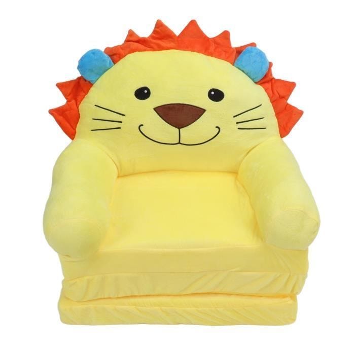 SURENHAP canapé-lit pour enfants Canapé pliable pour enfants en peluche doux dessin animé mignon enfants meuble divan 3 couches