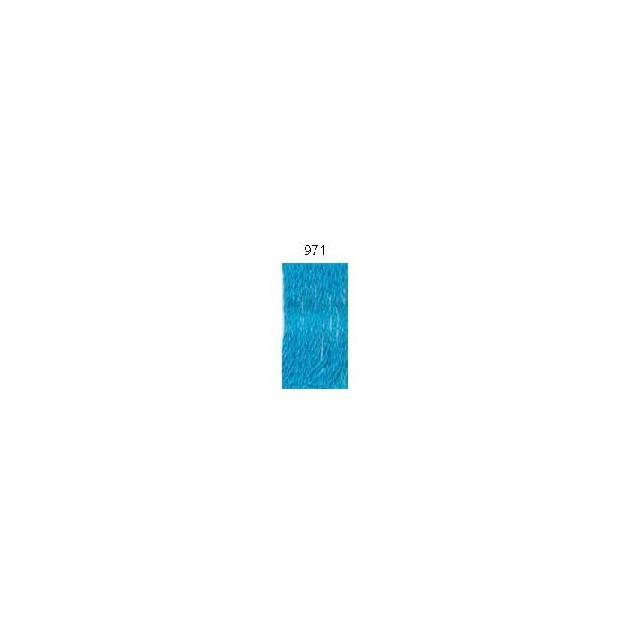 Coton - Plassard - Nuance 971 - 100% recyclé - Couleur bleu - 10 pelotes