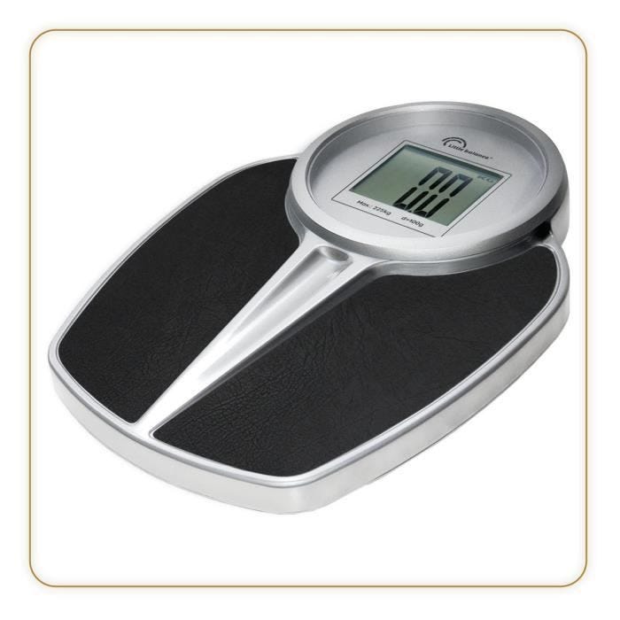 Pèse-personne - LITTLE BALANCE - 8327 - PRO M 225 - Balance électronique - 225 kg / 1 kg - Noir / Argent