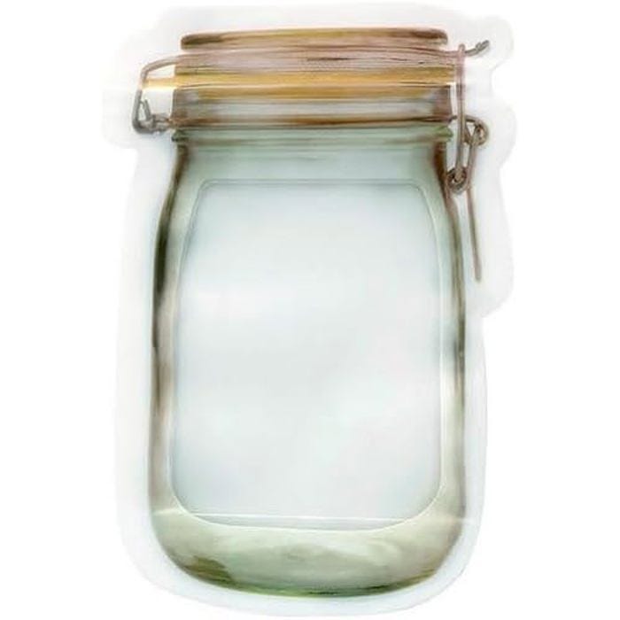 BigBuy Home Lot de 36 sacs alimentaires réutilisables de 10,5 x 15 x 5,4 cm
