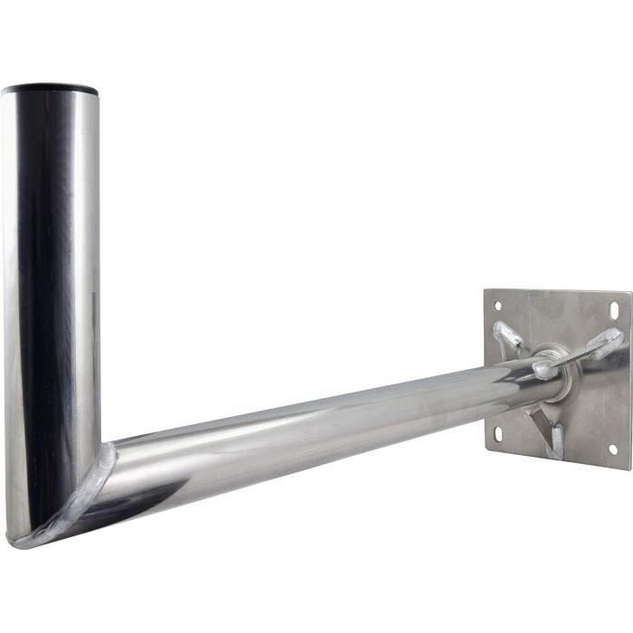SKT WH600 fixation murale support 60 cm pour antenne satellite en aluminium 1448