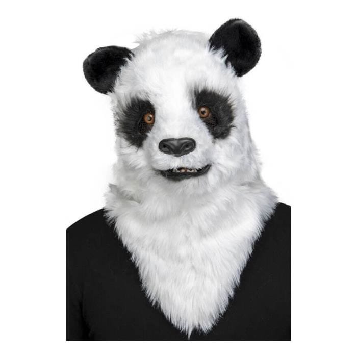 Masque d'Ours Panda - Disfrazzes - Avec Mouvement de Mandibule - Mixte - Multicolore - Intérieur