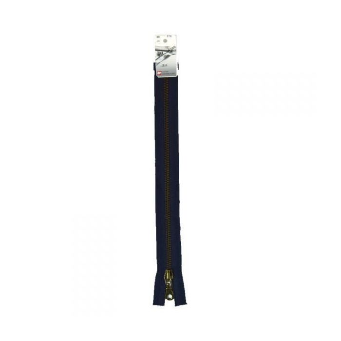 Fermeture éclair séparable - Prym - Z19 - 95 cm - Maille laiton 6 mm - Bleu marine
