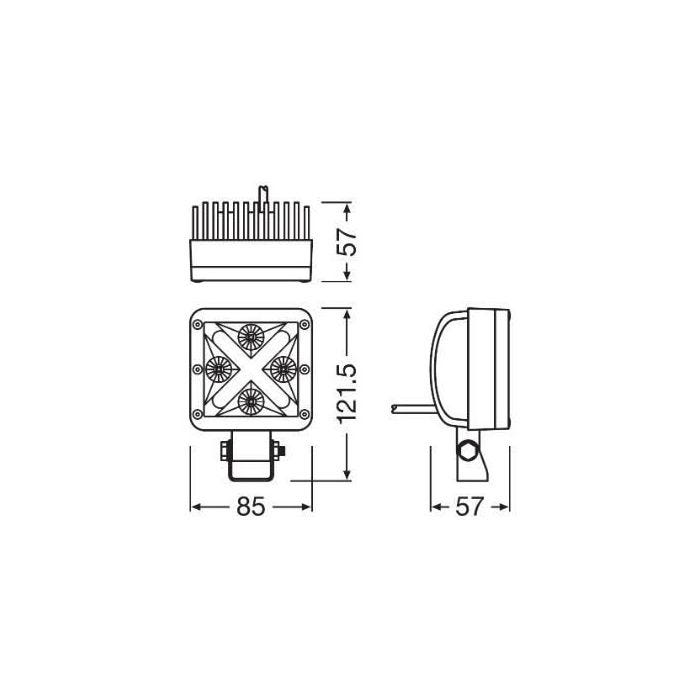 OSRAM Barre éclairageLEDriving CUBE MX85-WD