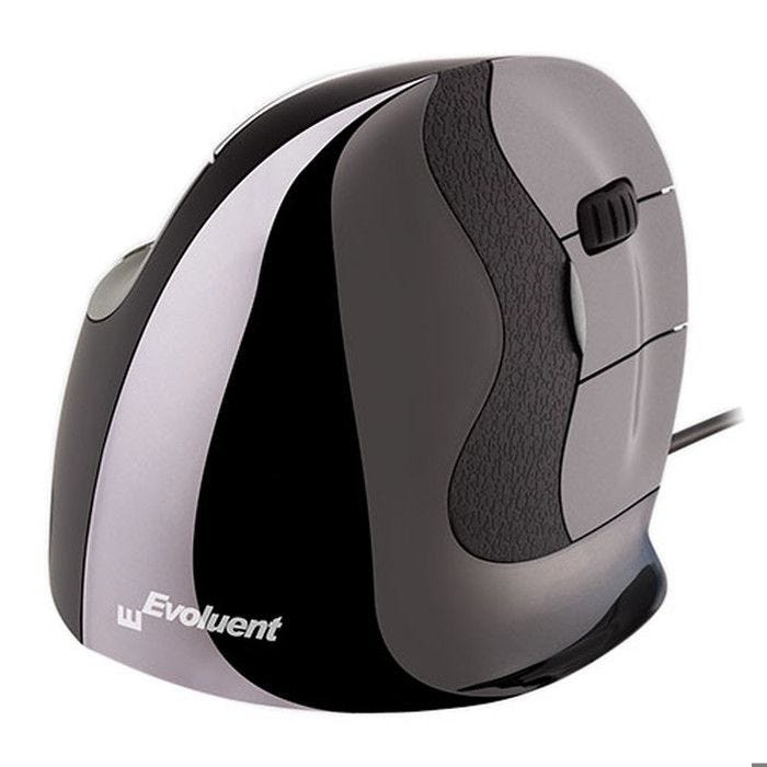 Souris Ergonomique - Evoluent - VerticalMouse D Large - Filaire - Laser 2600 dpi - 5 Boutons Programmables