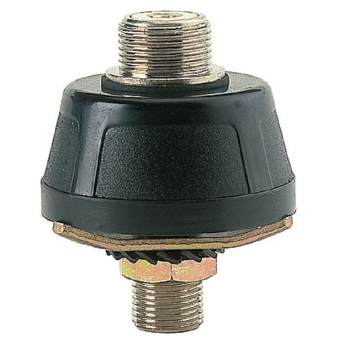 Embase à perçage - PRESIDENT - LS-04 - Noir - Antenne à rotule - Adaptation magnétique