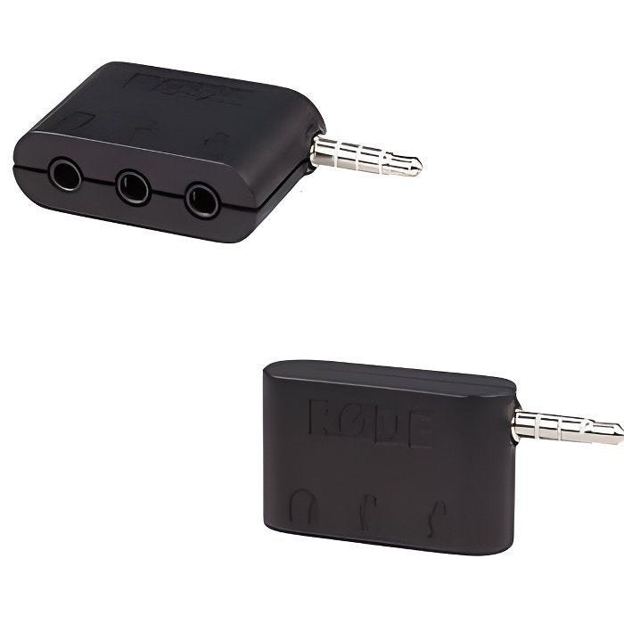 Boîtier connectique - RODE - SC6 - 2 entrées micros TRRS - Sortie casque 3,5 mm - Compact 5x5x5 cm