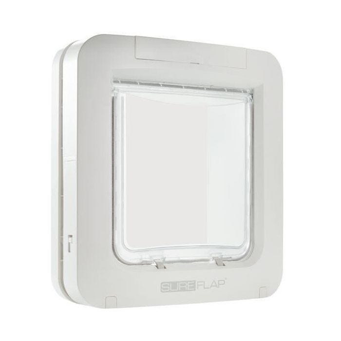 SUREFLAP Grande chatière à puce électronique - Blanc - 178 mm x 170 mm (Mémorisation d’un maximum de 32 puces)