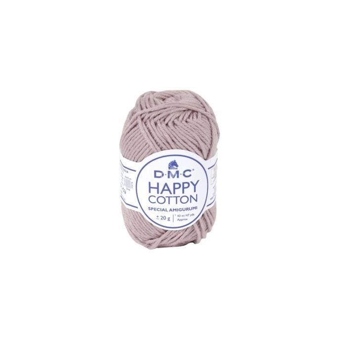 Fil à crocheter - DMC - Natura Happy Cotton - 3mm - 20g - Couleur rose 768