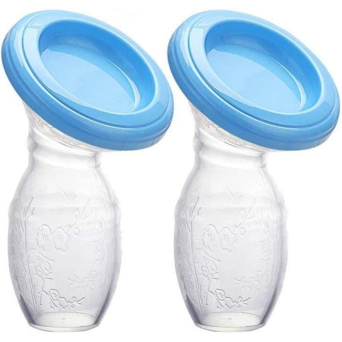 Lot de 2 tire-lait manuel en silicone, sans BPA et 100 % silicone de qualité alimentaire[1752]