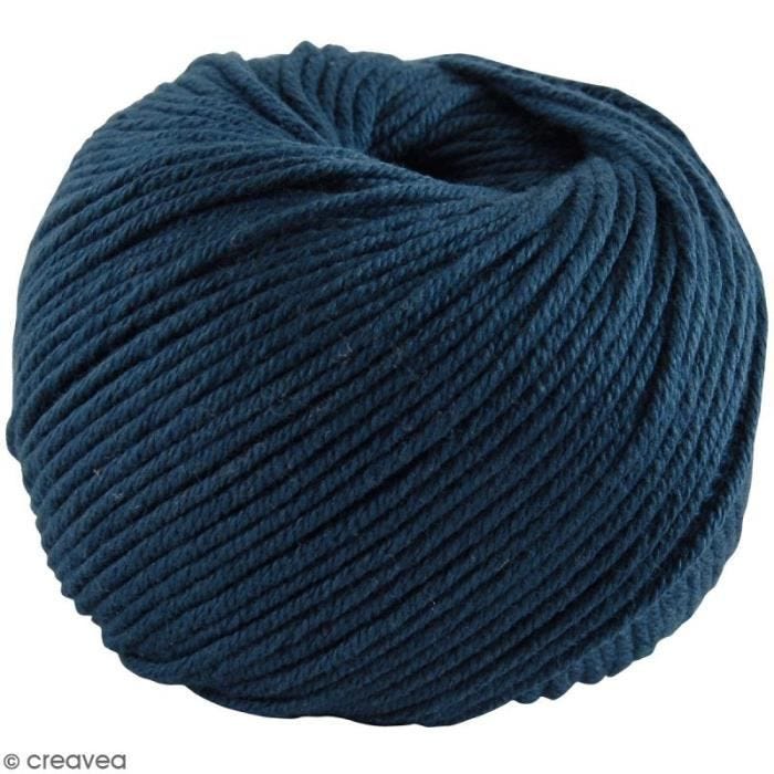 Fil DMC Natura Medium - Marque DMC - Couleur Bleu De Prusse N° 177