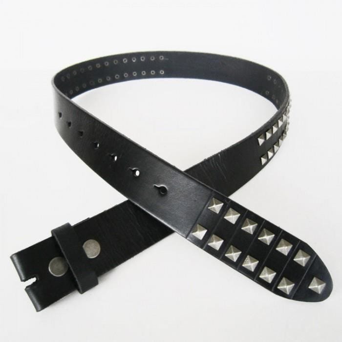 Ceinture - Cuir Véritable - Noir - Largeur 3,7 cm - Épaisseur 3 mm - Style Chic