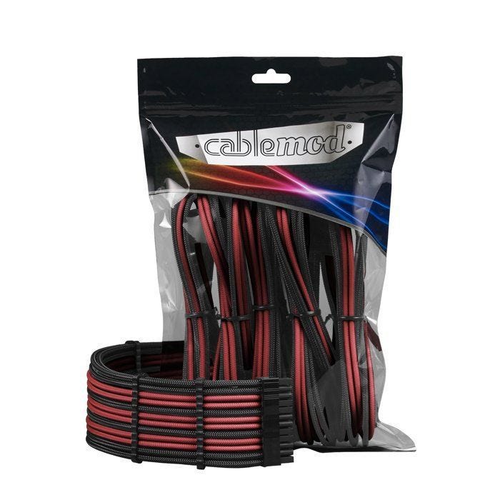 CableMod PRO ModMesh Cable Extension Kit - Carbon/Rouge 0,000000