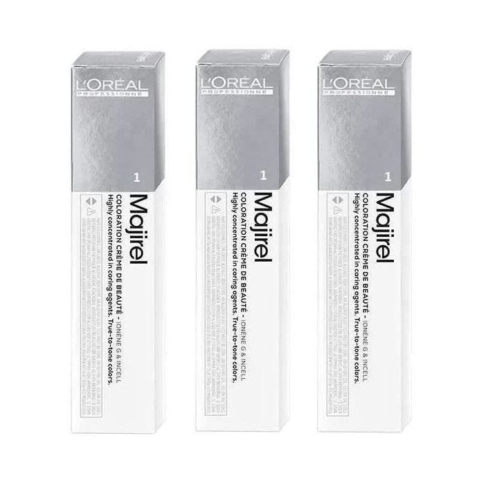 L'Oréal Majirel 1Noir Lot de 3(3x 50ml)[628]