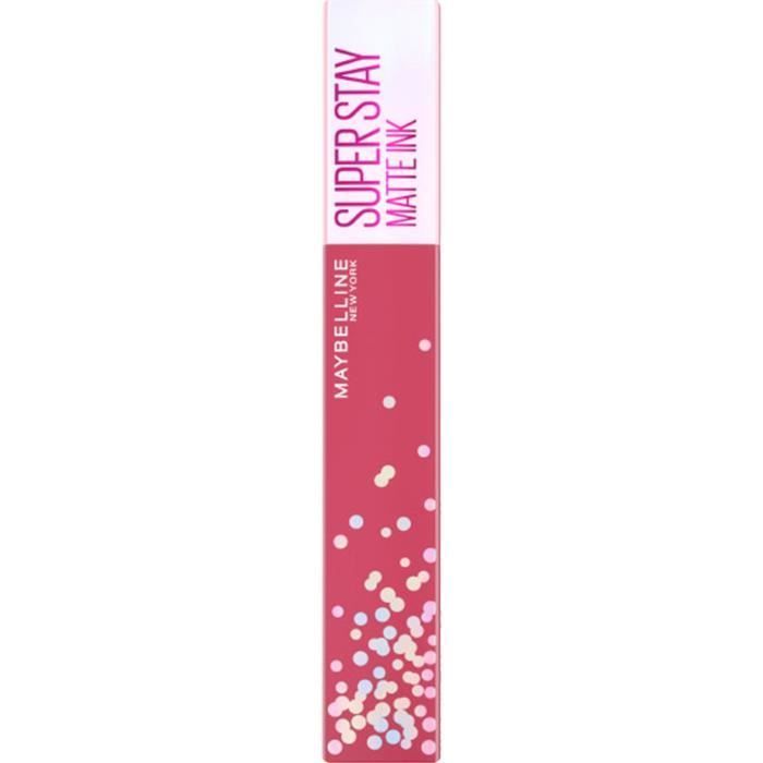 Rouge à lèvres liquide MAYBELLINE NEW YORK Superstay Matte Ink - Mat intense longue tenue - 395 Birthday bestie