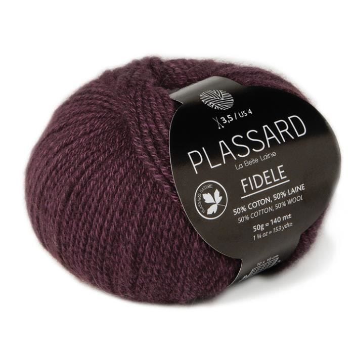 Laine classique Fidèle - PLASSARD - Violet (38)