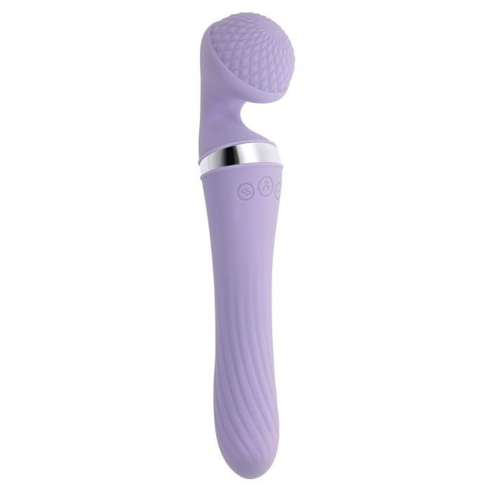 Vibromasseur Playboy Evolved à Double Face en Silicone Violet - Stimulation Sensuelle et Point G