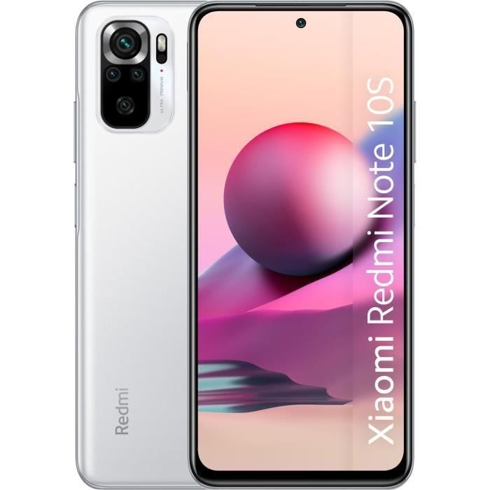XIAOMI Redmi Note 10S 4G 128Go Blanc Minéral