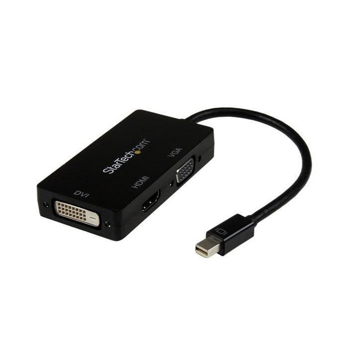 Adaptateur 3-en-1 Mini DP vers VGA / DVI / HDMI - Convertisseur de voyage Mini DP vers VGA / DVI / HDMI - MDP2VGDVHD