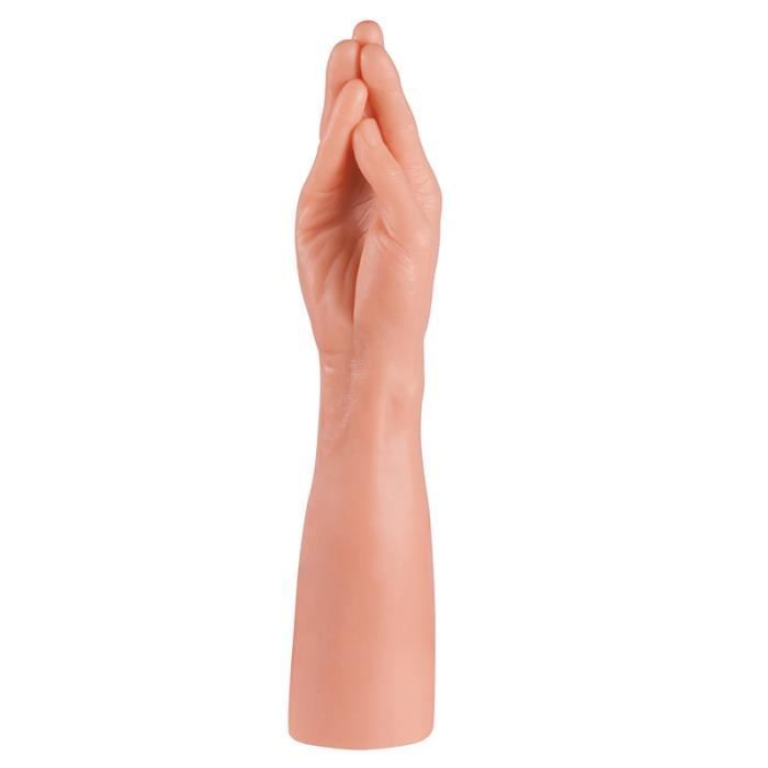 Godemichet - GIANT FAMILY - Main Coquine - Couleur Beige - Pour Adultes - Zone Vagin