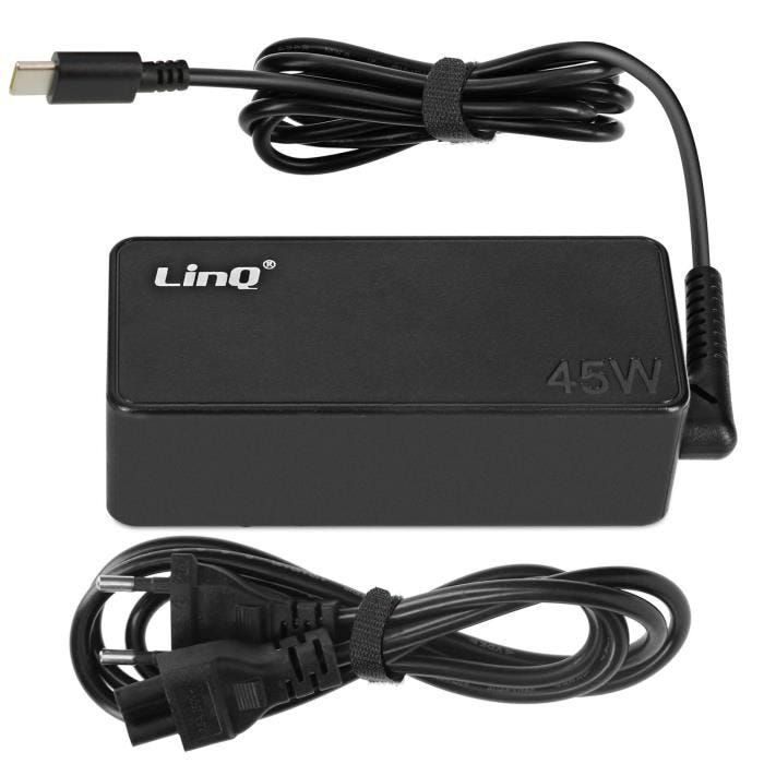 Chargeur Alimentation USB-C - LINQ - 45W - Power Delivery - Charge rapide - Universel